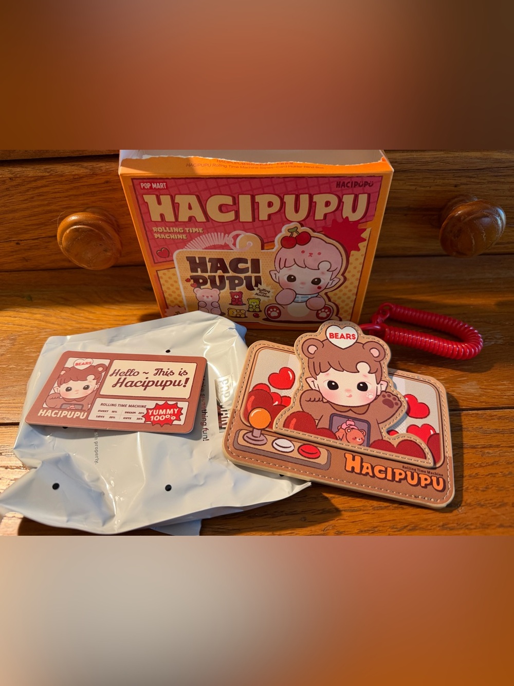 POP MART HACIPUPU Rolling Time Machine Series Card Holder (Wish Catcher)